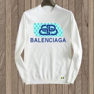 Balenciaga Crew Neck White Sweatshirt